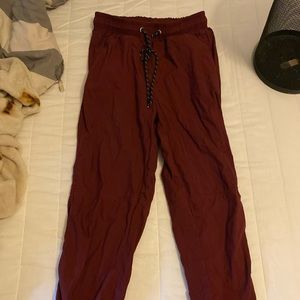 Lightweight joggers. Super comfy with an adjustable waistband